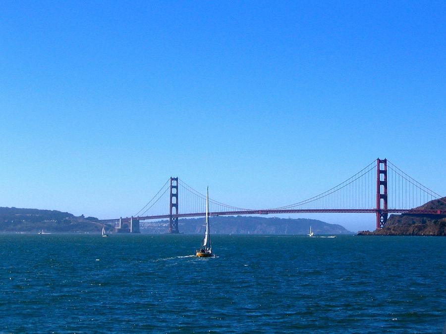 Golden Gate Sailing Photograph by Ydania Ogando