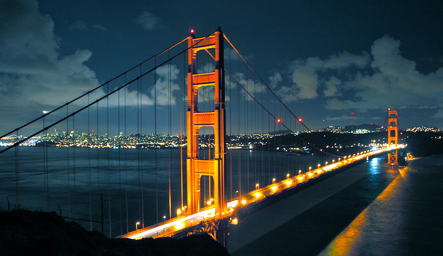 Golden Gate San Francisco Skyline Photograph by Georgia Clare