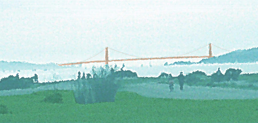 Golden Gate Bridge Digital Art - Golden Gate Today by James Raynor