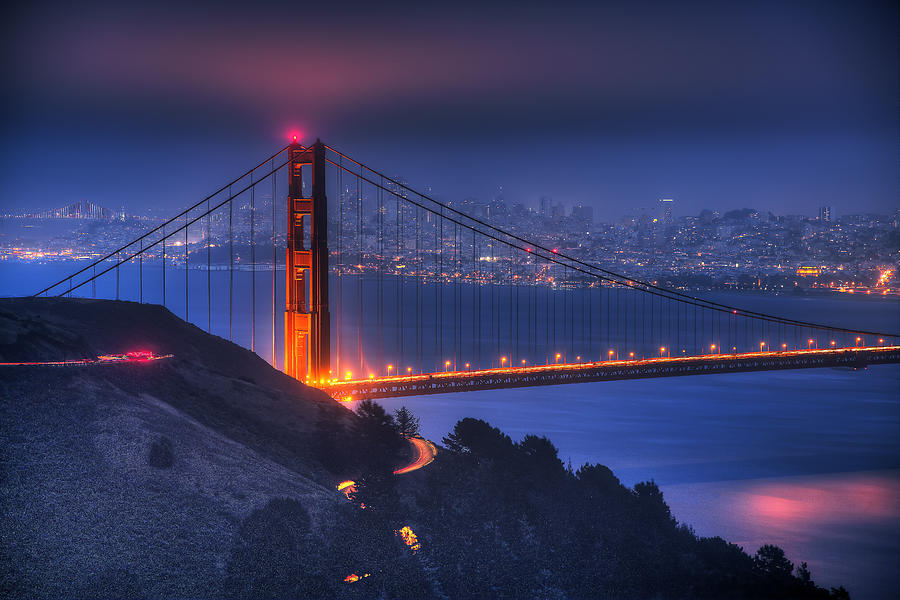 Golden Gate Twilight Photograph by Shawn Everhart
