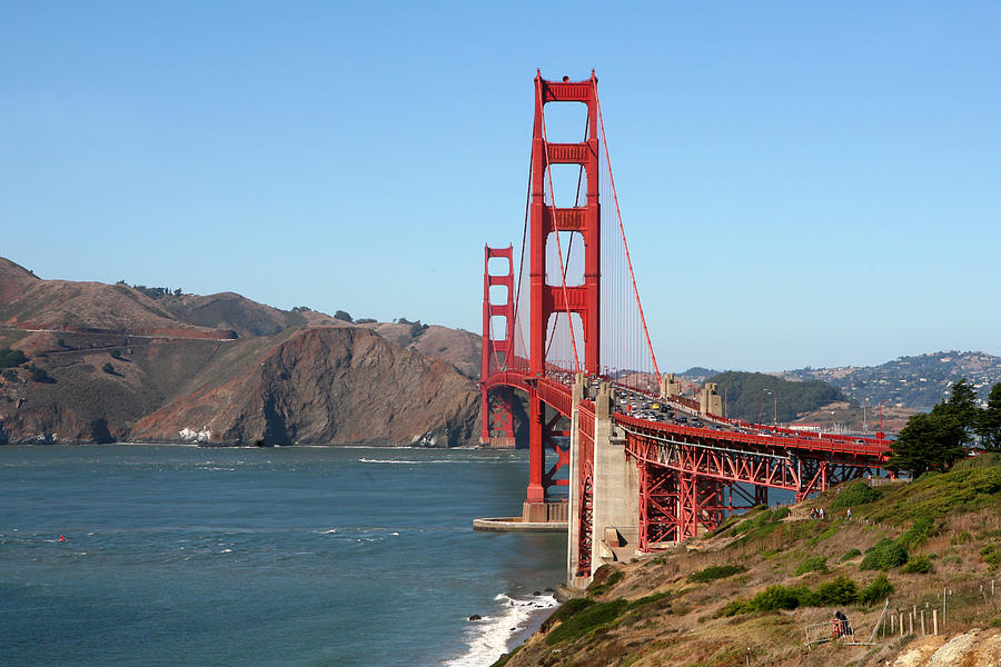 Golden Gate View Photograph by Art Block Collections