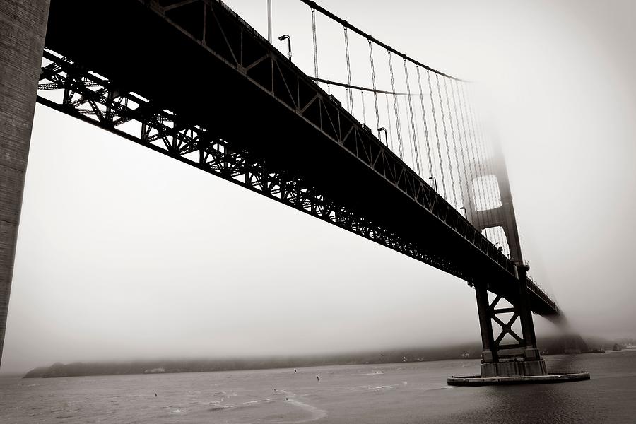 Golden Gate Bridge Photograph - Golden Gate Windsurfers by Chris Schmitt