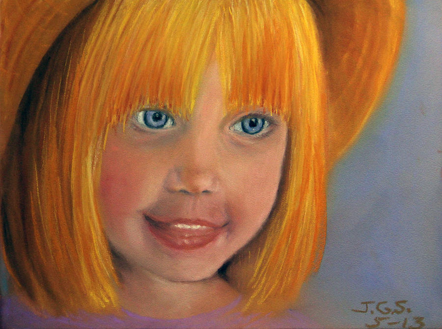 Golden Girl Painting by Janet Greer Sammons
