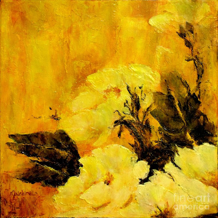 Flower Painting - Golden Glow by Madeleine Holzberg