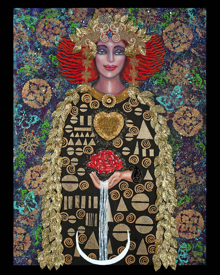 Golden Goddess of the Alchemical Heart Painting by Ilene Satala - Pixels