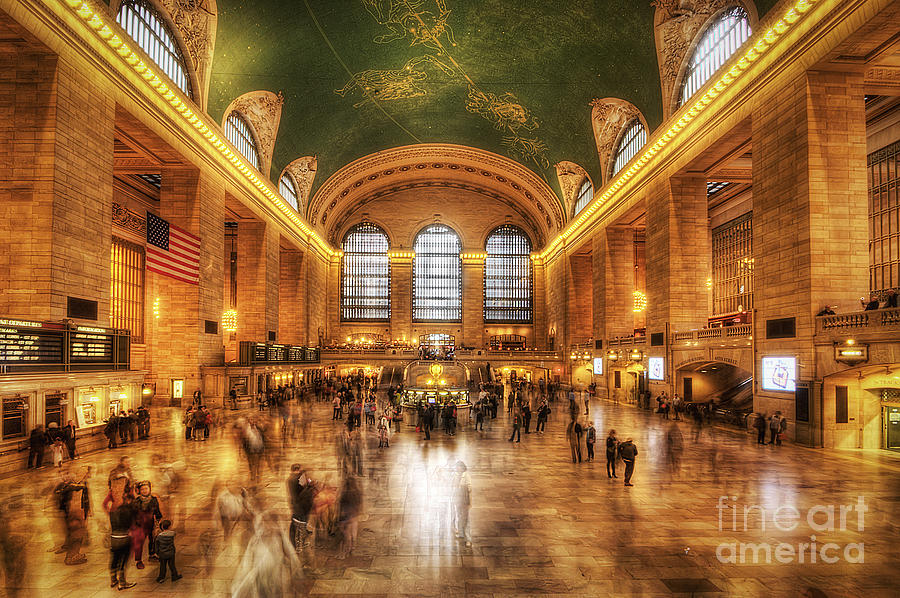 Golden Grand Central Photograph by Yhun Suarez
