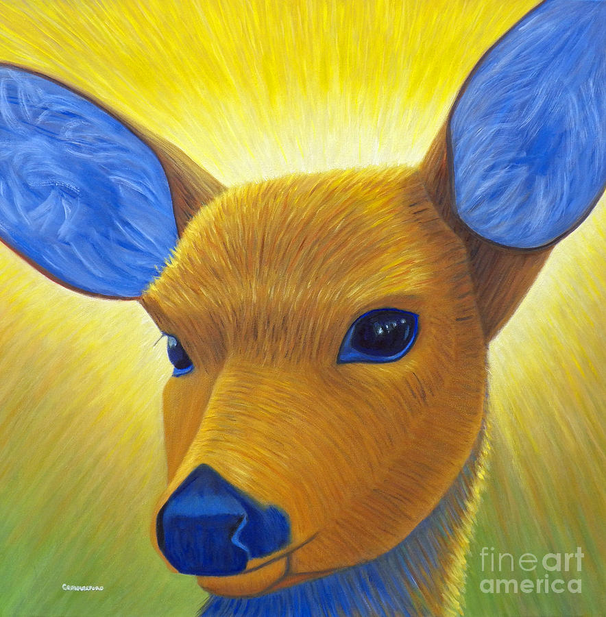 Golden Healer Painting by Brian  Commerford