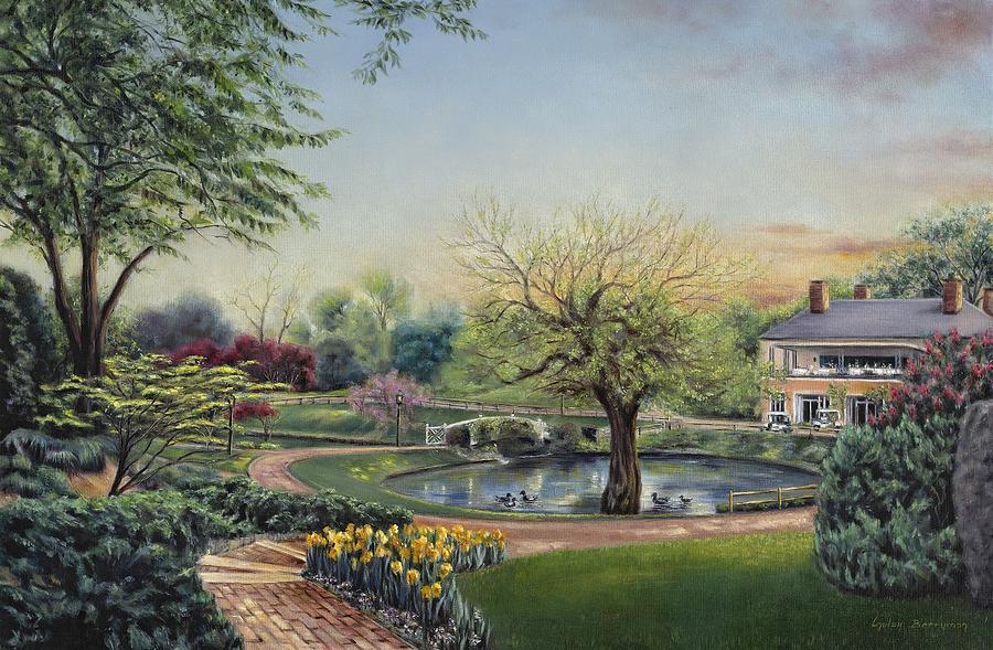 Golf Painting - Golden Horseshoe Clubhouse by Gulay Berryman