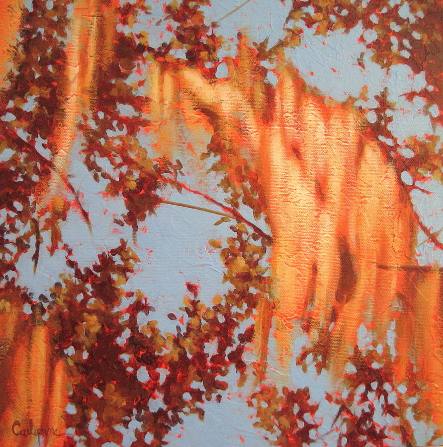 Tree Painting - Golden Hour 3 by Carlynne Hershberger