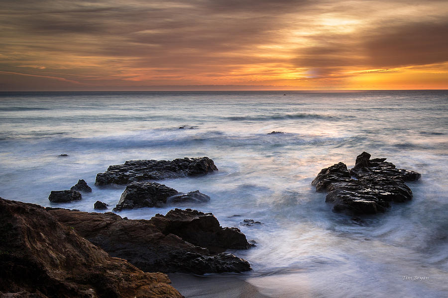 Central Coast Photograph - Golden Hour ... Cambria by Tim Bryan