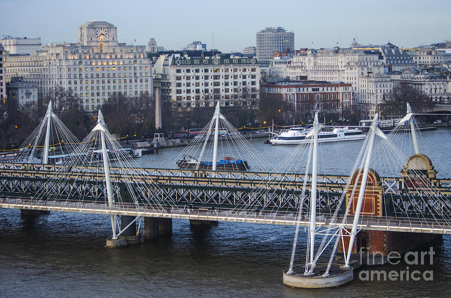 Golden Jubilee Bridge London Photograph by Deborah Smolinske