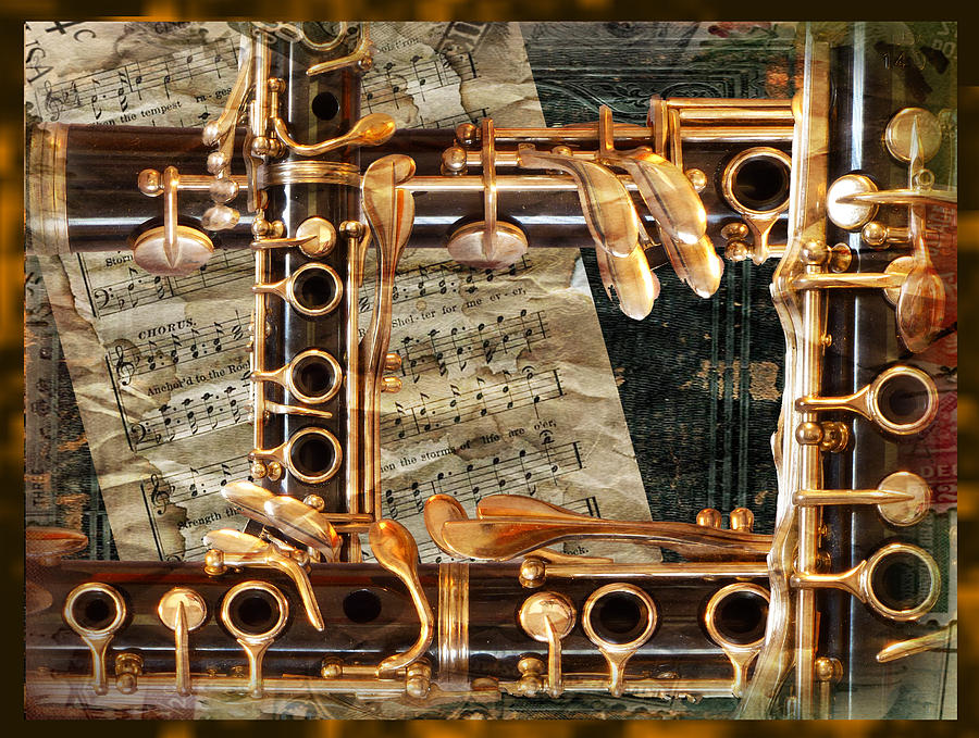 Music Photograph - Golden Keys by John Anderson