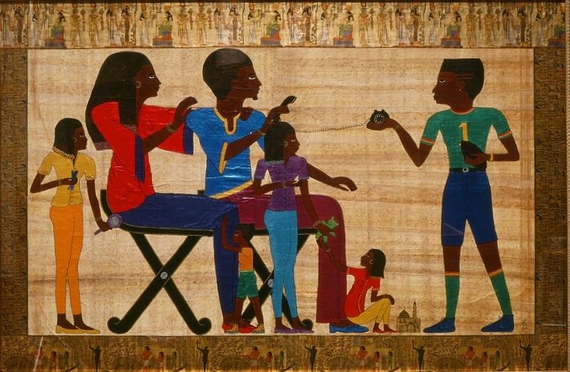 Egyptian Painting - Golden Moments by Karen Buford