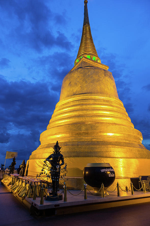 Golden Mount Stupa - Bangkok Photograph by @ Didier Marti