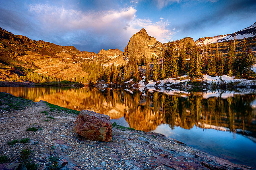 Golden Mountain Light Photograph by Kevin Rowe - Pixels