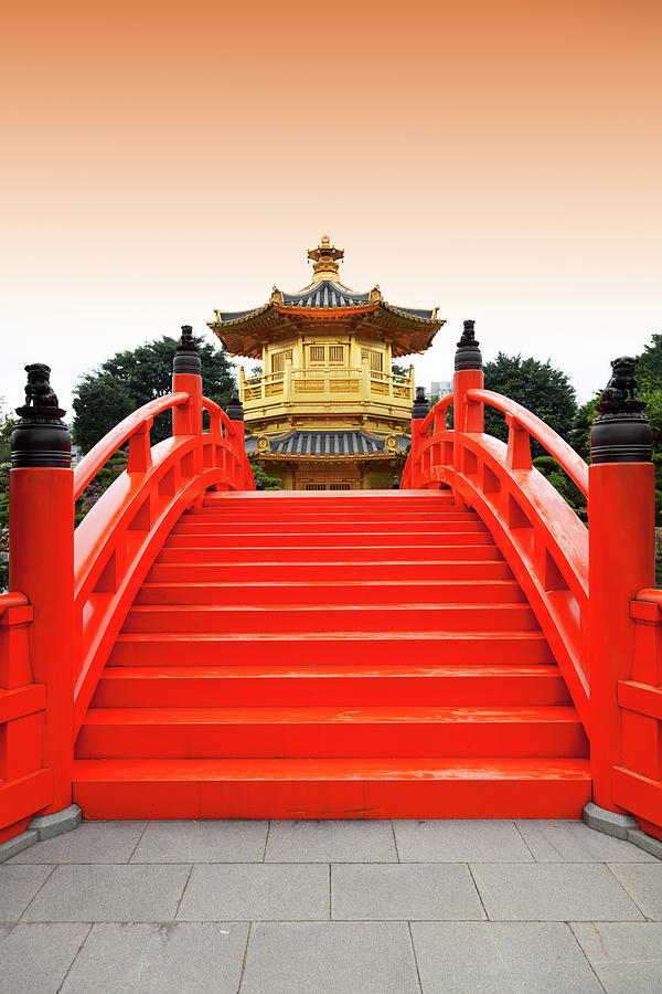Golden Pavilion In Chinese Nunnery Photograph by Bertlmann