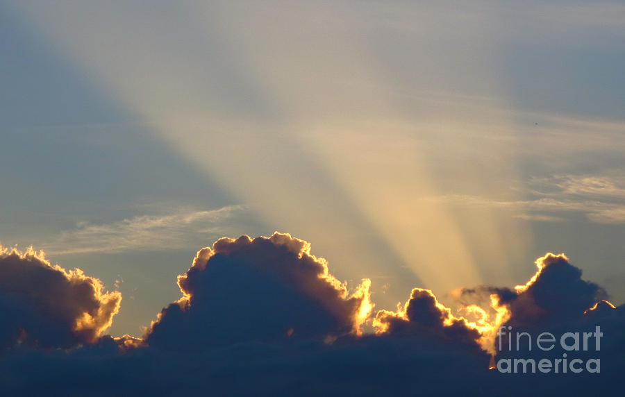 Golden Rays from the Sunset No 15 Photograph by Robert Birkenes