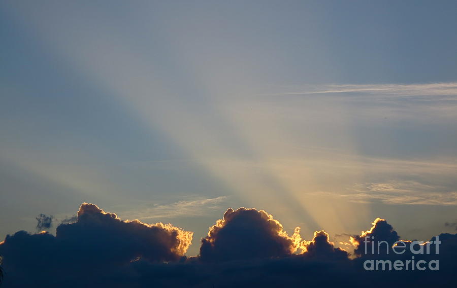 Golden Rays from the Sunset No 16 Photograph by Robert Birkenes