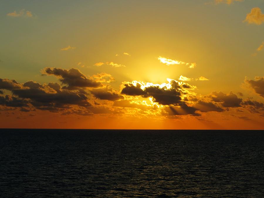 Golden Rays Sunset Photograph by Jennifer Wheatley Wolf