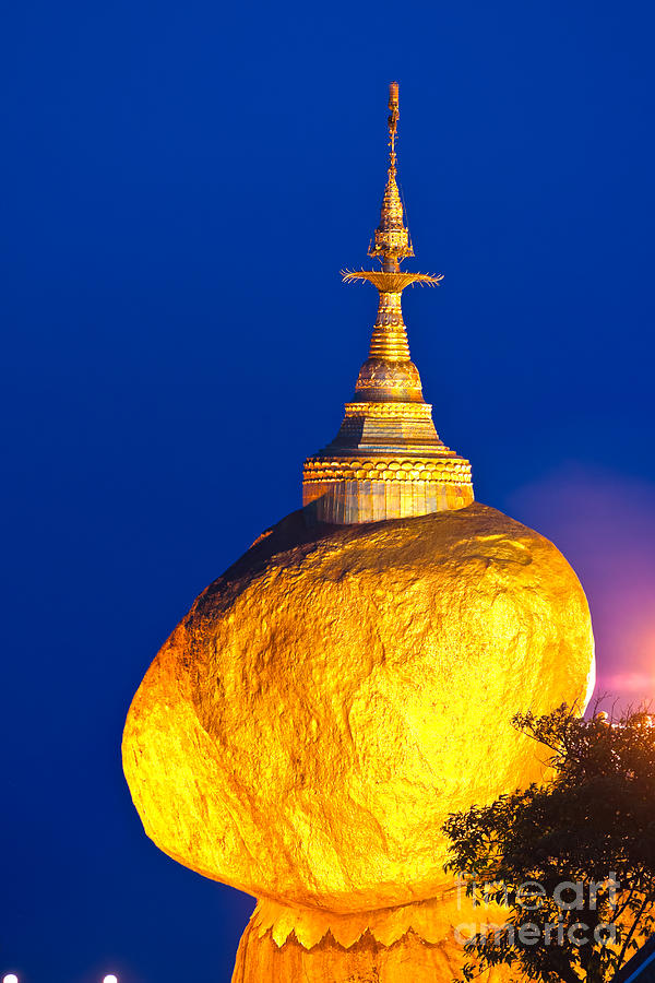 Golden Rock -  Myanmar Photograph by Luciano Mortula