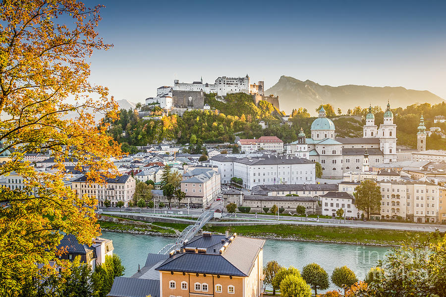 Golden Salzburg Photograph by JR Photography