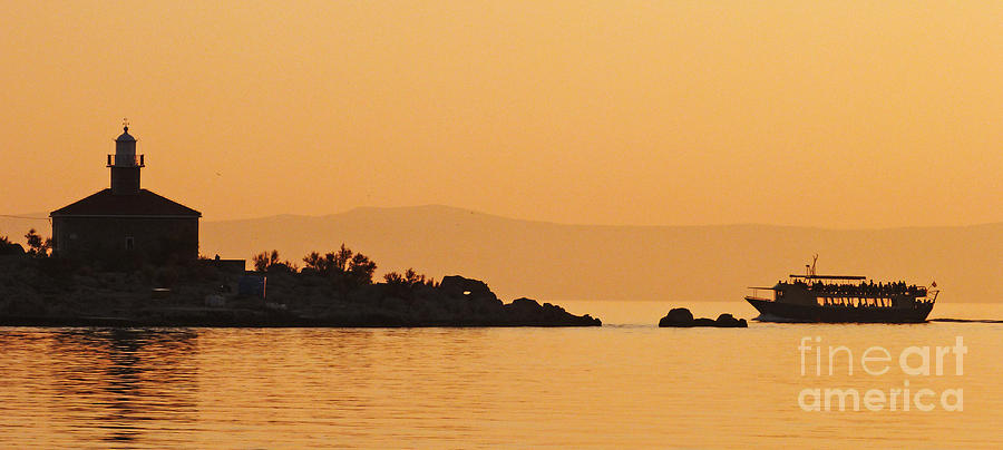 Golden Adriatic Sundown Photograph by Phil Banks
