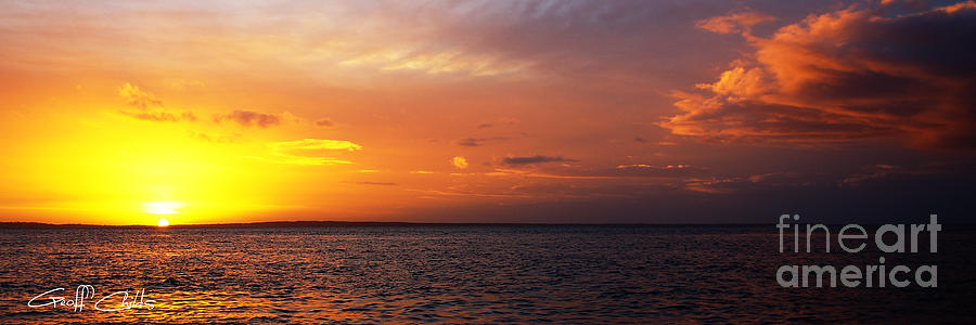 Golden Seascape Sunrise Photograph by Geoff Childs