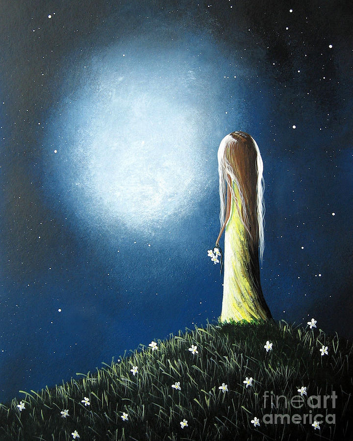 Unique Painting - Golden Silence by Shawna Erback by Moonlight Art Parlour