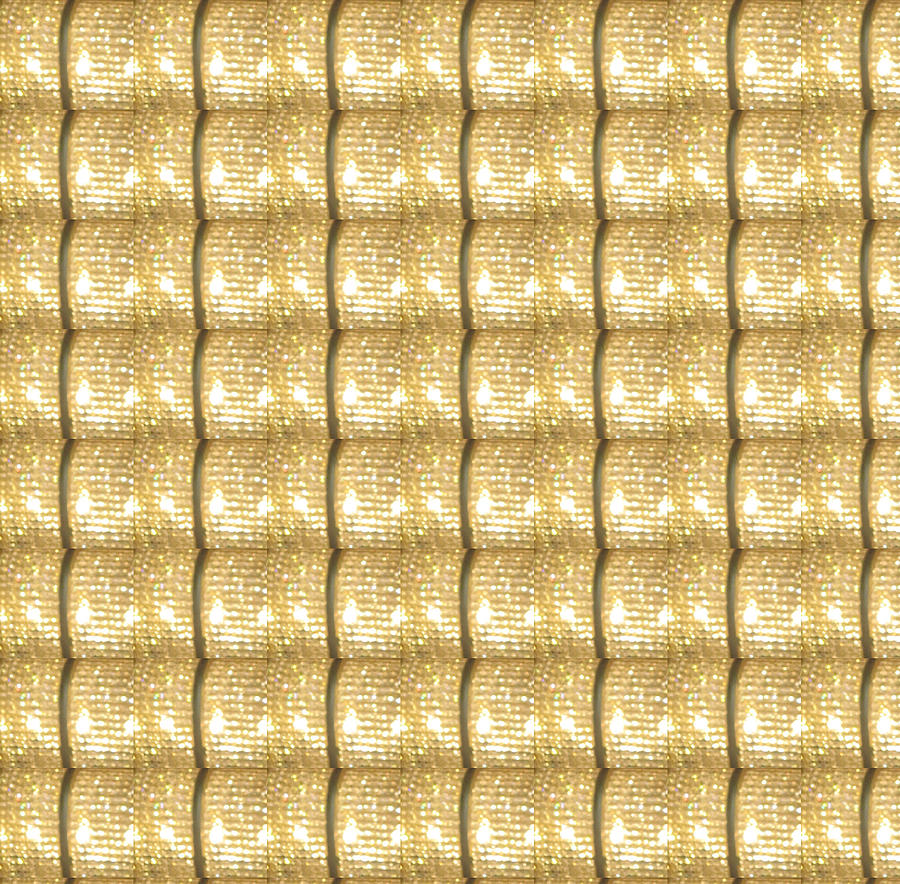 Golden Sparkle Biscuits Pattern Unique Graphic V3 Mixed Media