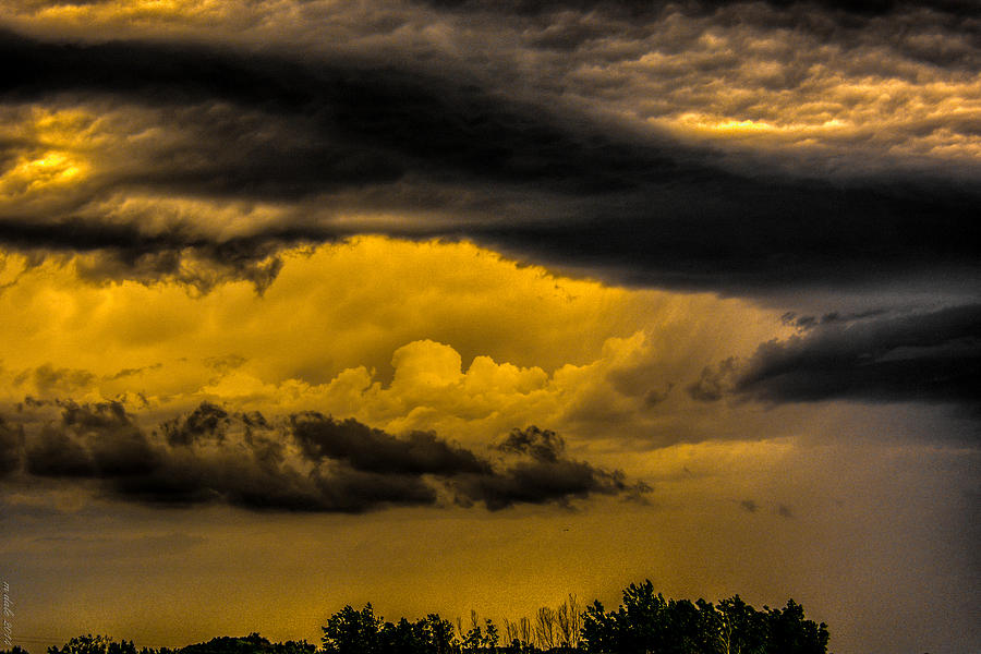 Golden Storm Photograph by M Dale - Fine Art America
