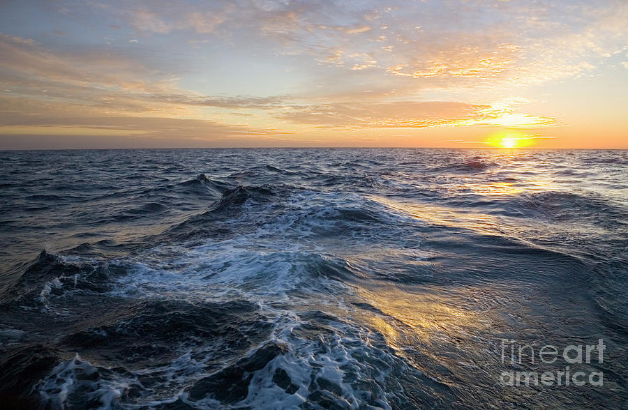 Golden Sunrise And Waves Photograph by Yva Momatiuk John Eastcott