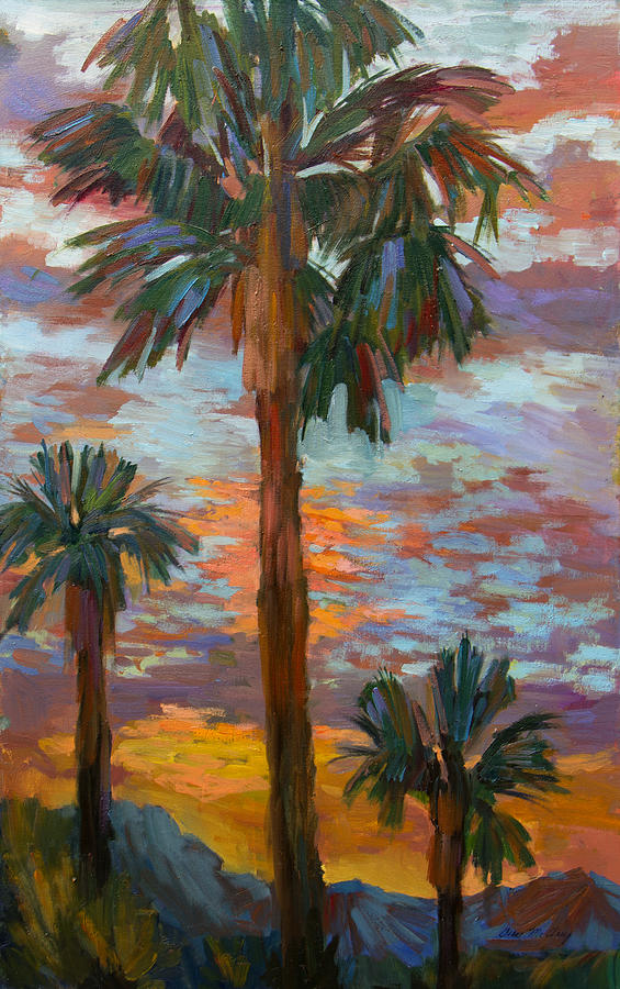 Sunset Painting - Golden Sunrise by Diane McClary