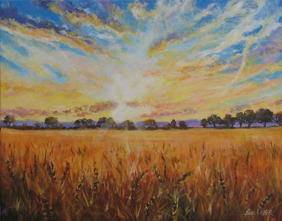 Golden Sunrise Painting by Eric Unser | Fine Art America