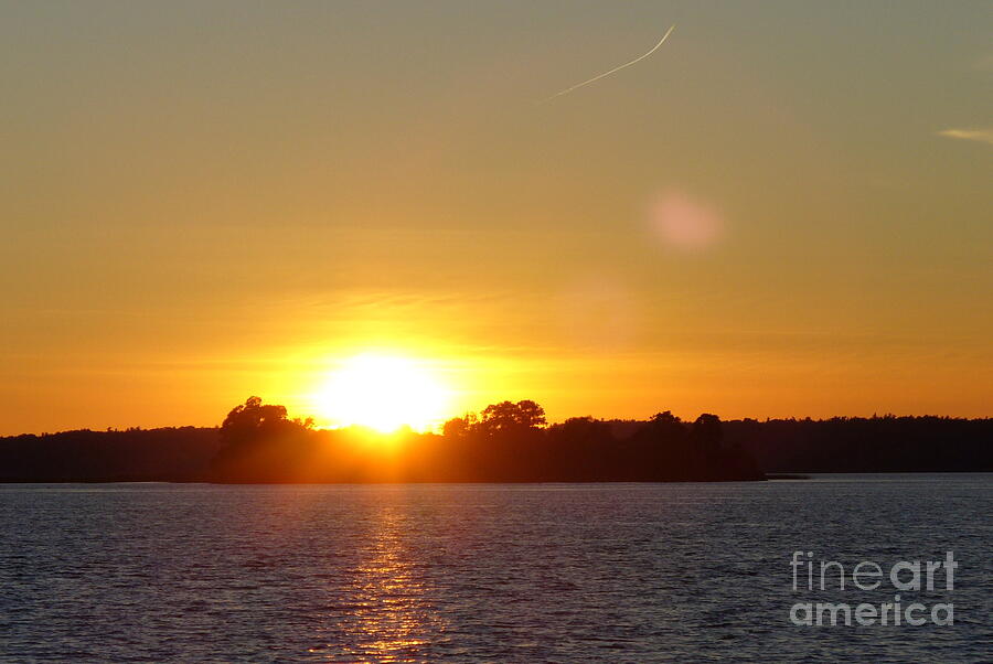 Golden Sunset at Rockport Thousand Island Photograph by Lingfai Leung