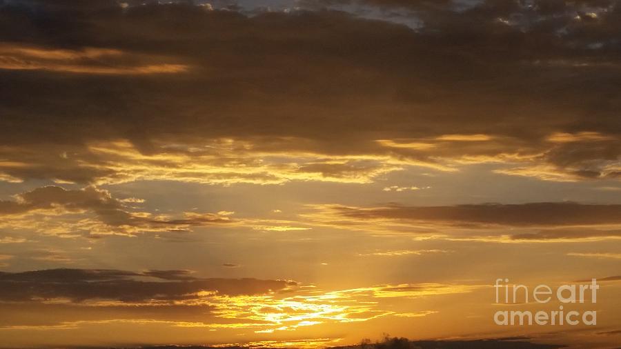 Sunset Photograph - Golden Sunset by Brett Chambers