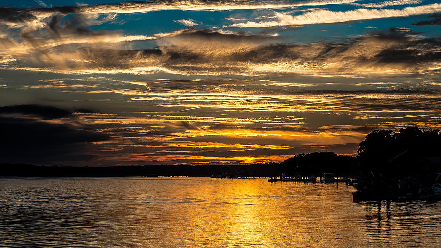 Golden Sunset Photograph by David Downs