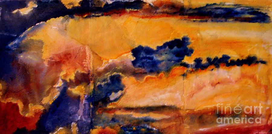 Sunset Painting - Golden Sunset by Julia Walsh Sunset Painting - Golden Sunset by Julia Walsh