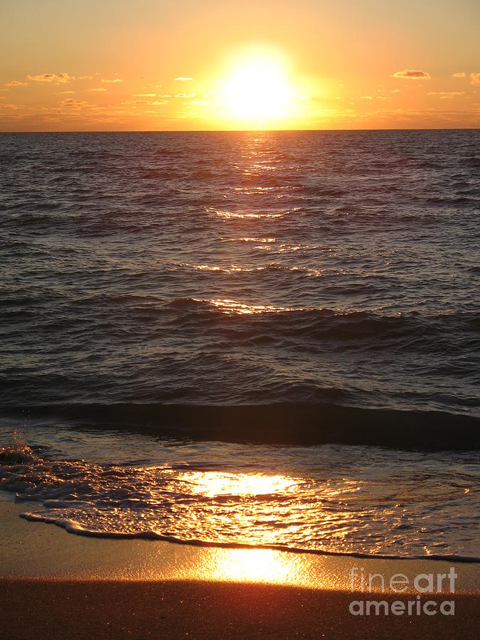 Golden Sunset At Destin Beach Photograph by Christiane Schulze Art And Photography