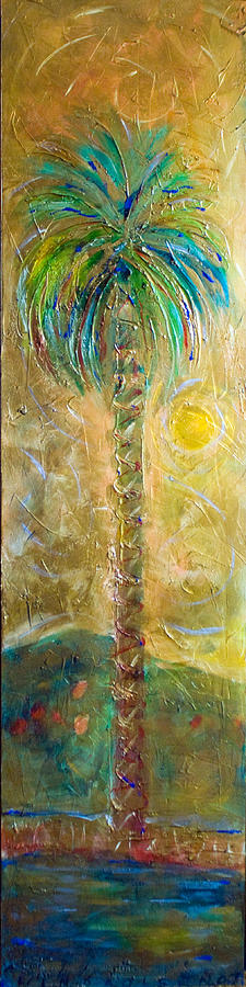 Golden Whimsey Painting by Linda Olsen