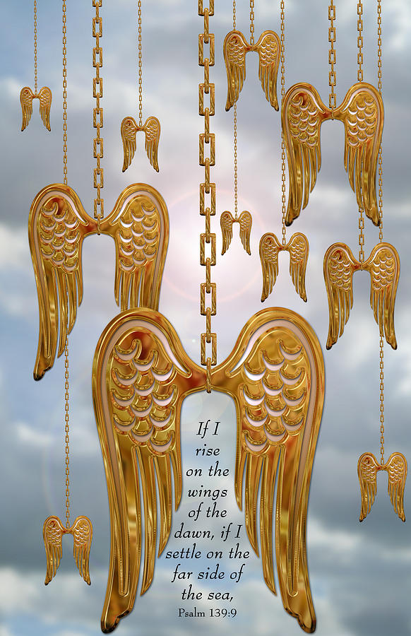 Golden Wings Digital Art