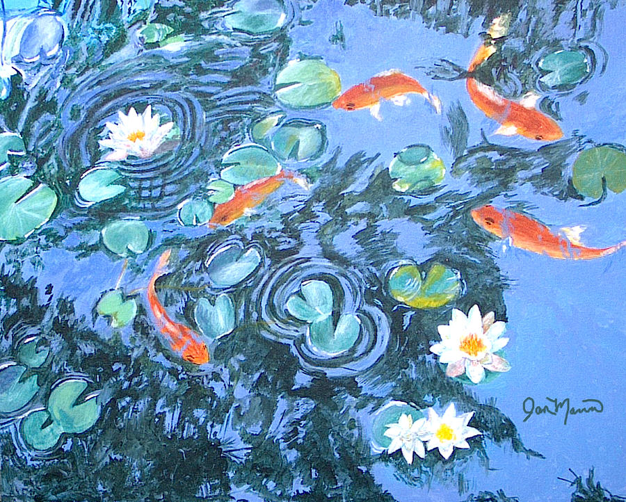 Goldfish by Jan Marvin Painting by Jan Marvin