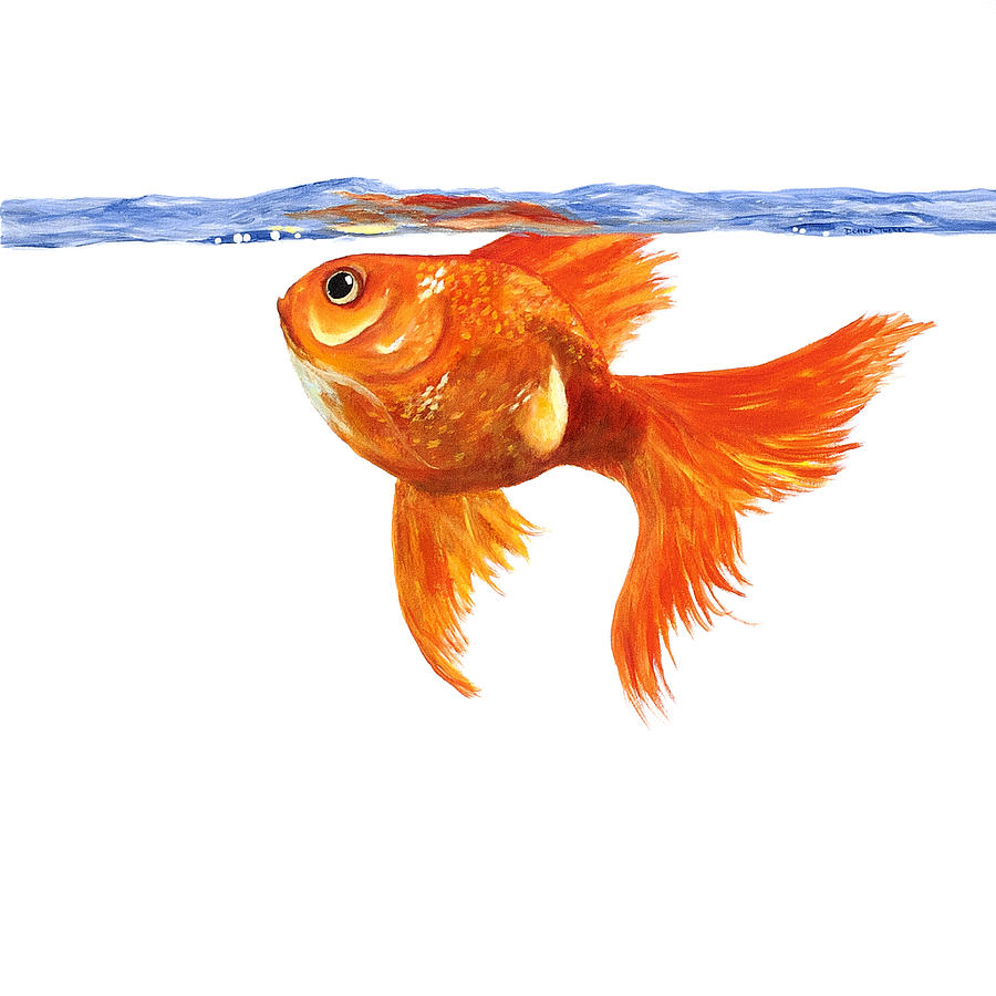 Goldfish Painting by Donna Tucker