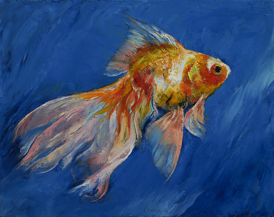 Goldfish Painting By Michael Creese Fine Art America
