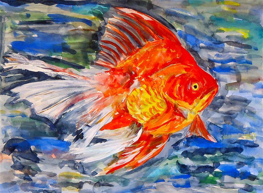 Goldfish Painting by Troy Thomas - Fine Art America