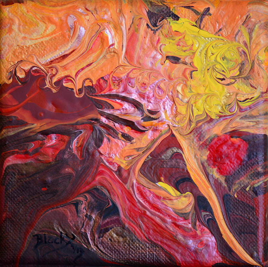 Abstract Painting - Goldilocks Dementia by Donna Blackhall