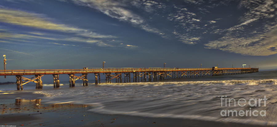 Goleta Beach And Pier Photograph by Mitch Shindelbower