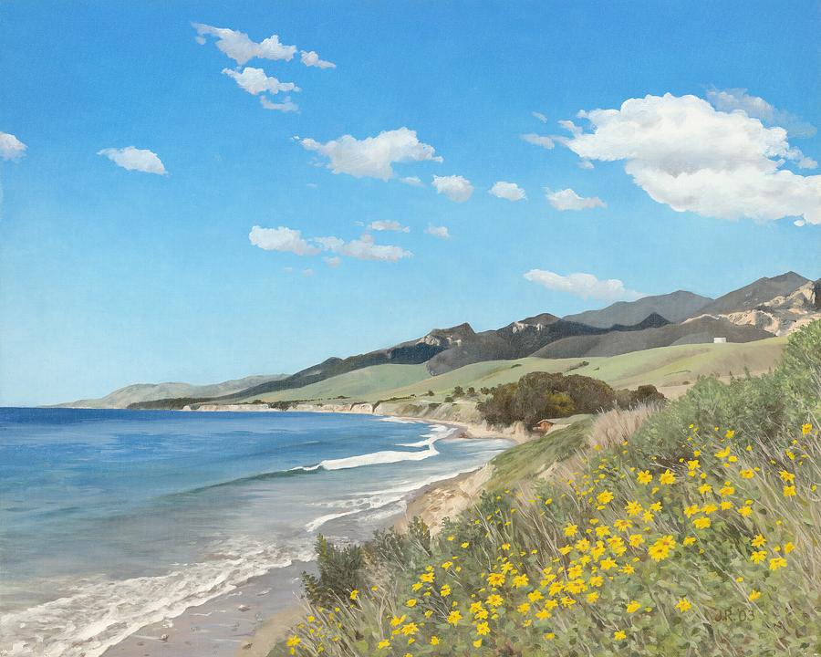 Seascape Painting - Goleta Coast by James Robertson