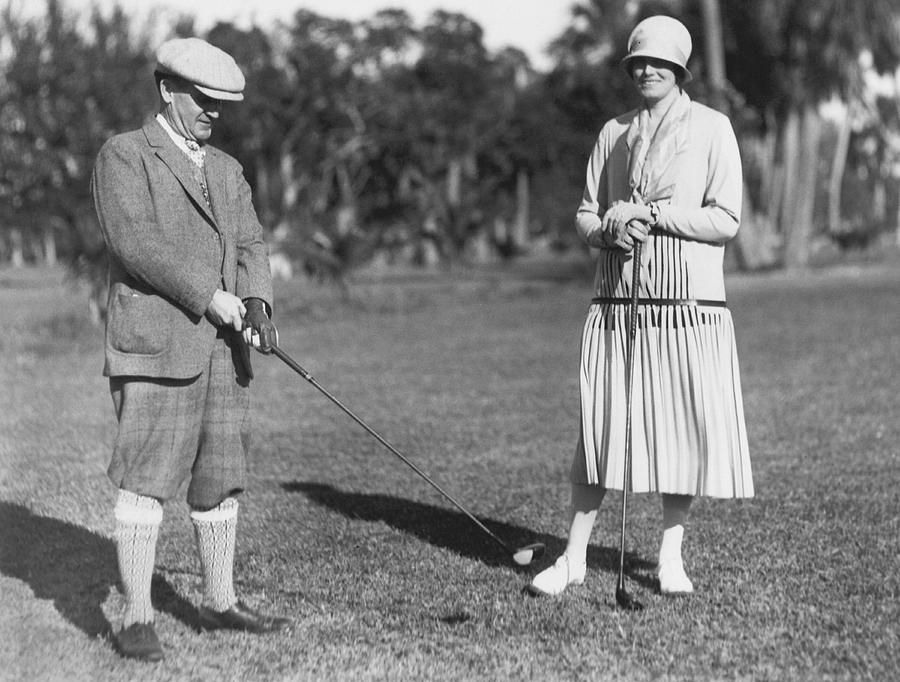 Golf At Palm Beach Photograph by Underwood Archives