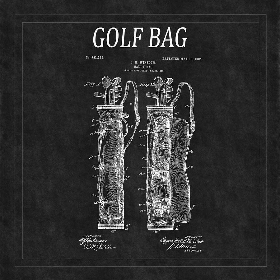 Golf Bag Patent 2 Photograph by Andrew Fare