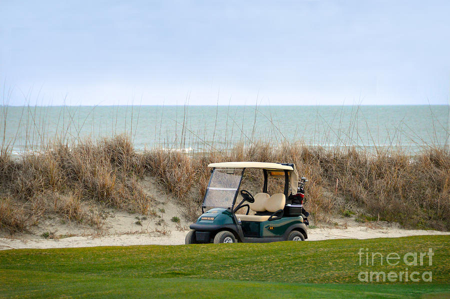 Golf Cart at Kiawah Island Golf Course Photograph by Catherine Sherman -  Pixels